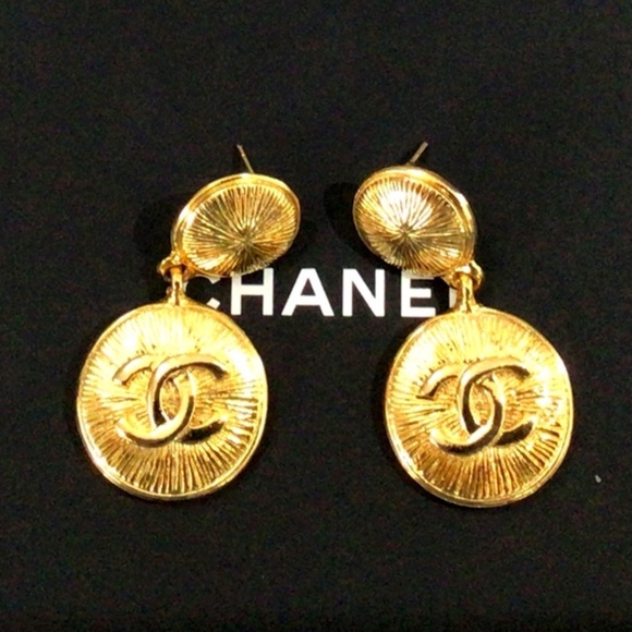 Chanel Sunburst Drop Earrings - Picture 1 of 1